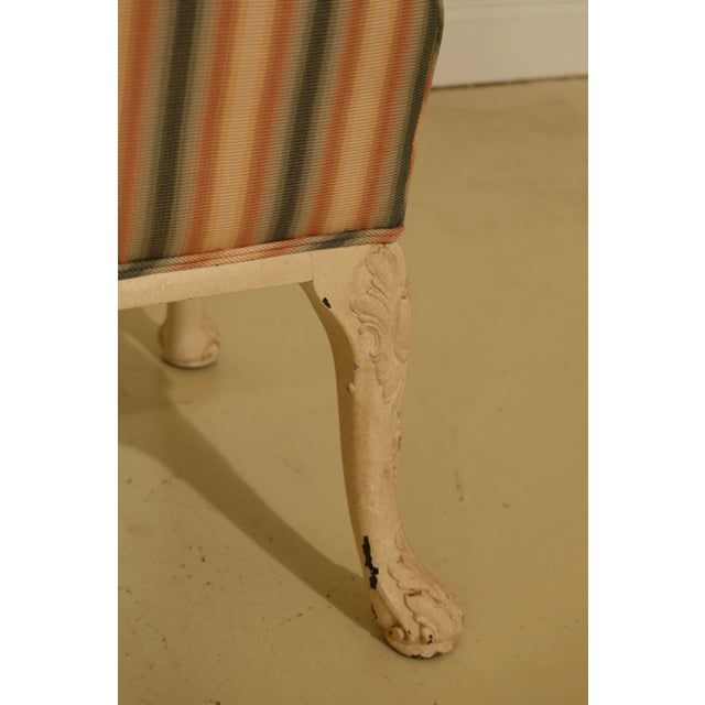 Chippendale Style Upholstered Occasional Side Chairs - a Pair For Sale - Image 10 of 12
