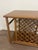 McGuire Style Vintage 1970s Hollywood Regency-Style Faux Bamboo and Rattan Rolling Bar Cart For Sale - Image 10 of 12