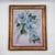 Vintage Original Blue Hibiscus Floral Painting For Sale - Image 9 of 10