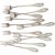 "The Ritz" Antique Hotel Silver Plate Cocktail Forks or Oyster Forks - Set of 11 - Hard to Find! - Seafood Forks, Coastal Entertaining, See Pics! For Sale