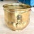 Brass Vintage English Hand-Hammered Brass Lion Head Cachepot Jardinière For Sale - Image 8 of 12