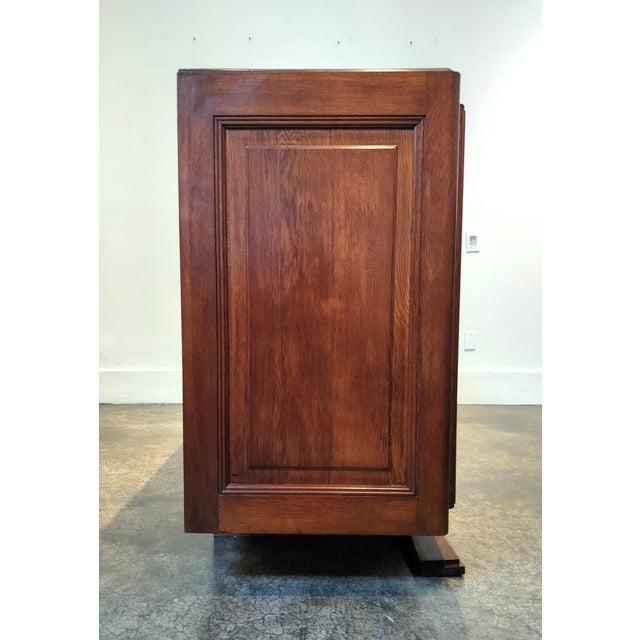 French Art Deco Marble Top Sideboard With Carved Birds and Flowers. For Sale - Image 12 of 12