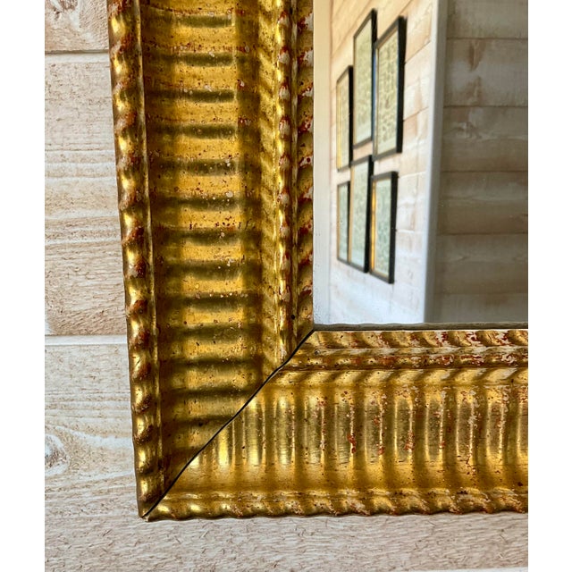Wood Antique French Giltwood Mirror with Original Glass, 1850 For Sale - Image 7 of 9