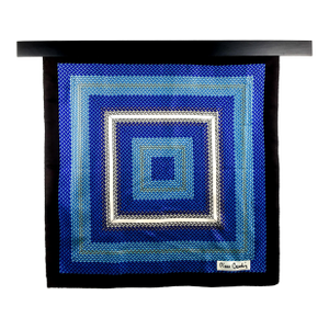 Pure Silk Twill Pierre Cardin Vintage Scarf With Wall Hanging Scarf Holder