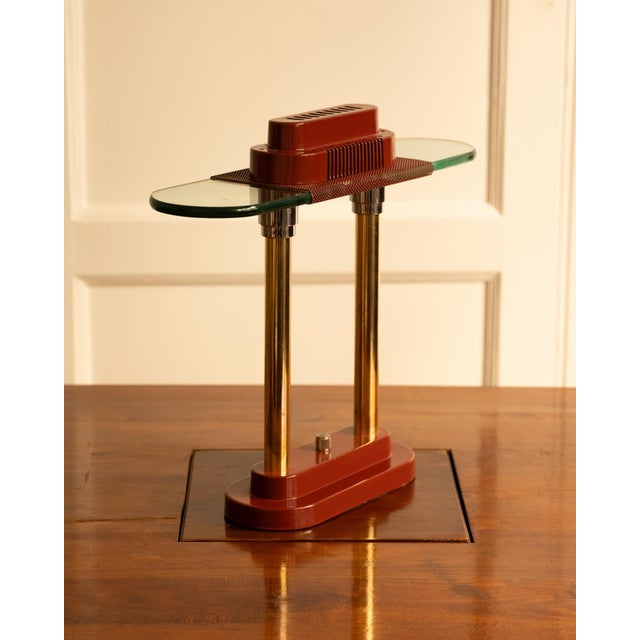 Memphis Vintage Sunlight Lamp in Glass and Metal, 1980s For Sale - Image 3 of 11