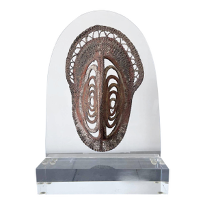 Fiber Polychrome Mask Yam Ancestor Papua New Guinea