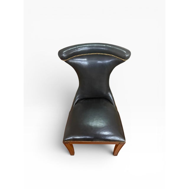 Polo Ralph Lauren for Henredon "Highgate" Leather Dining Chairs- Set of 4 For Sale In Boston - Image 6 of 14