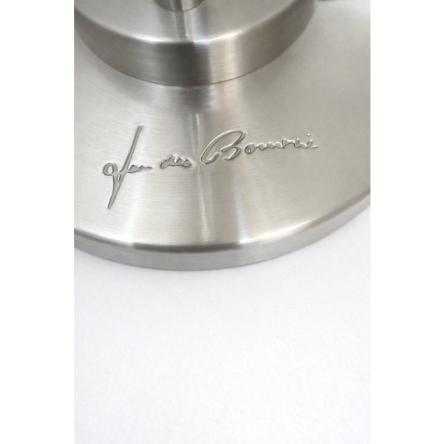 Contemporary Vintage Brushed Metal Table Lamp by Jan Des Bouvrie for Boxford Holland, 2003 For Sale - Image 3 of 11