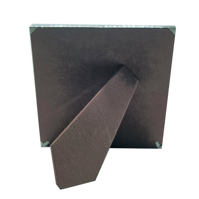 Silver Chrome-Plated Metal and Briarwood Multi-Photo Frame attributed to Felice Antonio Botta, Italy, 1970s For Sale - Image 8 of 11