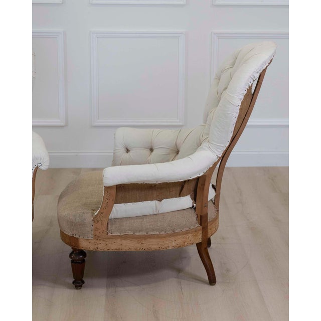 Pair of 20th Century French Chairs, Ready to Upholster For Sale - Image 12 of 13