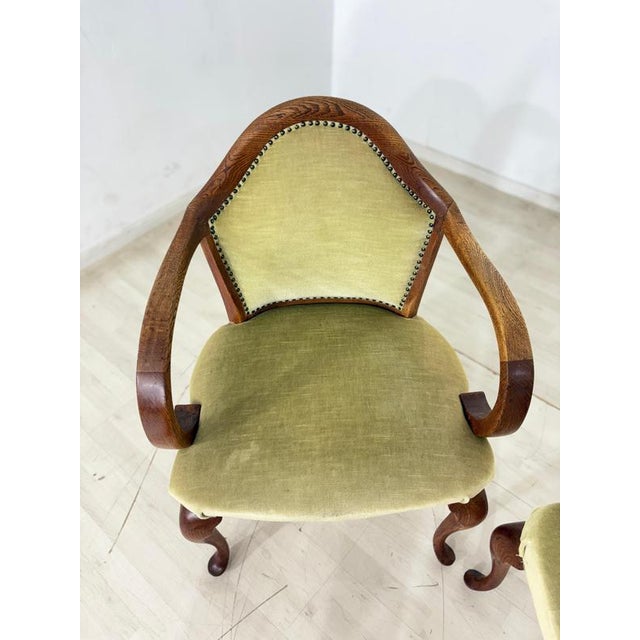 Vintage Chippendale Armchairs, Set of 4 For Sale - Image 8 of 12