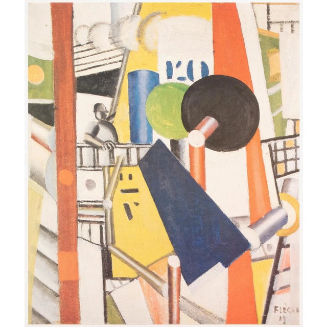 Paper 1990 After Fernand Leger "The Bridge of the Boat", Full-Color Parisian Print For Sale - Image 7 of 8