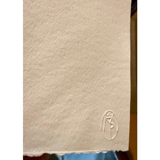 Printmaking Materials Mimmo Paladino, Huge Italian Neo Expressionist Mimmo Paladino Linoleum Block Print Atlantico, 1987 For Sale - Image 7 of 12