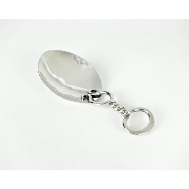 American Arts & Crafts Silver Spoon Set by Marie Zimmermann For Sale In Los Angeles - Image 6 of 10