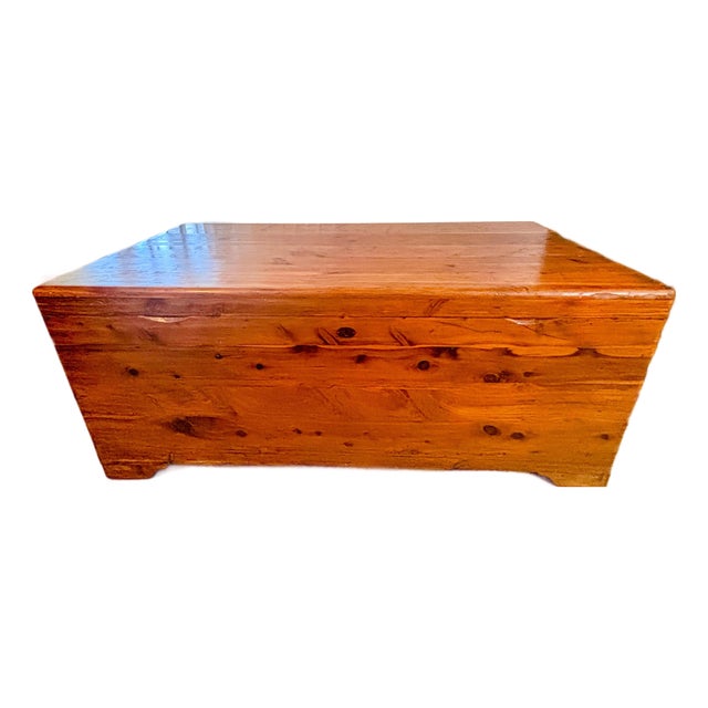 Vintage Mid-Century Solid Pine Cedar Chest by Bally MFG Co For Sale