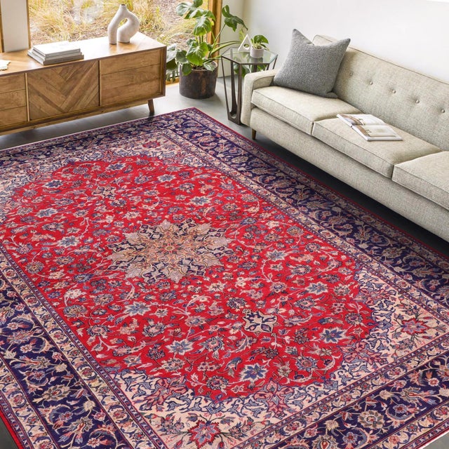 Elevate your home with the timeless beauty of a handmade Persian rug, renowned for its exceptional craftsmanship, rich...