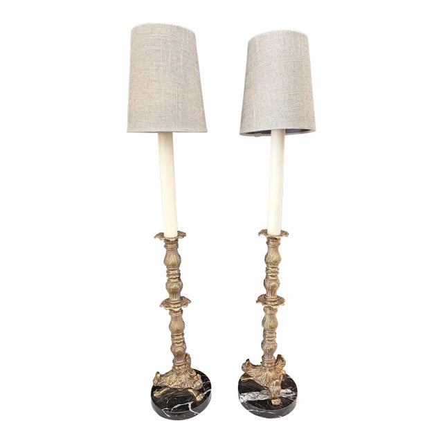 1990s Frederick Cooper Table Lamps - a Pair For Sale