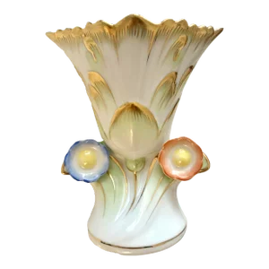 Herend Hungary Small Queen Victoria Design Hand Painted Porcelain Vase
