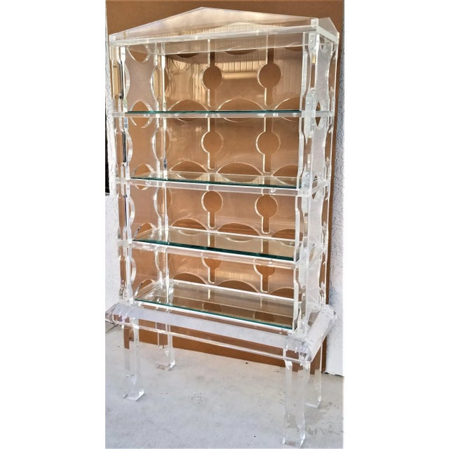 Lucite Bar Display Case Etagere Custom Made Chairish