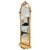 Mid-Century Modern Mid 20th Century Italian Giltwood Pier Mirror With Integrated Console Shelf For Sale - Image 3 of 9