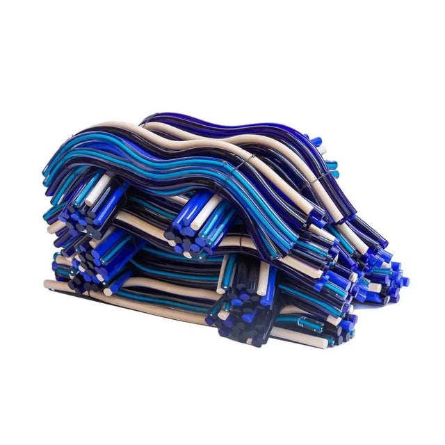 A sculpture by Leonardo Cimolin,Title ‘matassa’ one of a kind. Executed for the berengo studio collection in murano. Blown...