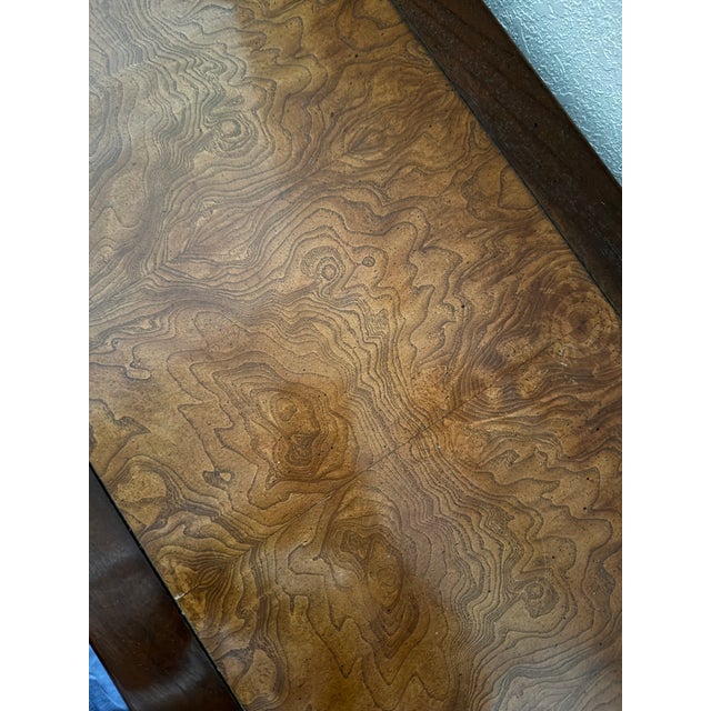 1970s 1970s High Quality Hardwood Asian Burl Wood Design Console For Sale - Image 5 of 7