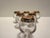 Murano Glass Medici Gold Rim Cognac Glass, 1970s, Set of 6 For Sale - Image 4 of 7