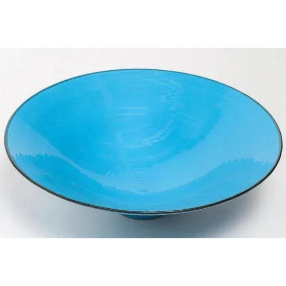 Mid-Century Modern George Wilson Mid-Century English Blue Studio Pottery Bowl For Sale - Image 3 of 7