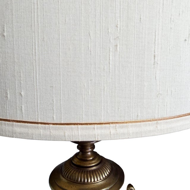 Metal Vintage Frederick Cooper Neoclassical Brass and Ivory Urn Table Lamp For Sale - Image 7 of 7