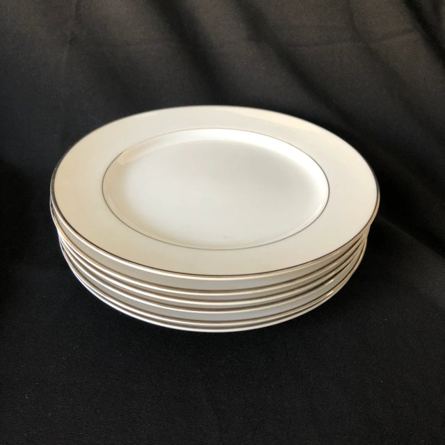 1970s Midcentury Style Mikasa Narumi Celebrity Fina China Set of 6 Salad Plates For Sale - Image 5 of 7