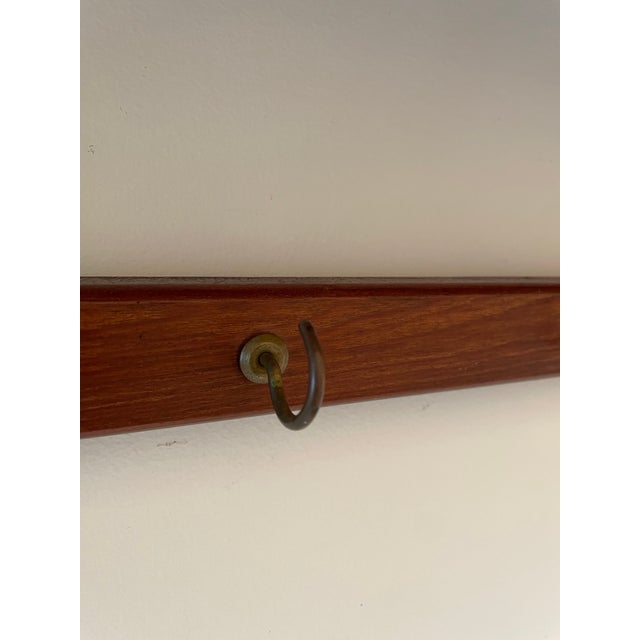 Wood Vintage 1970s Mediterranean Wall Shelf With Cast Metal Scroll Brackets & Plate Grooves For Sale - Image 7 of 10