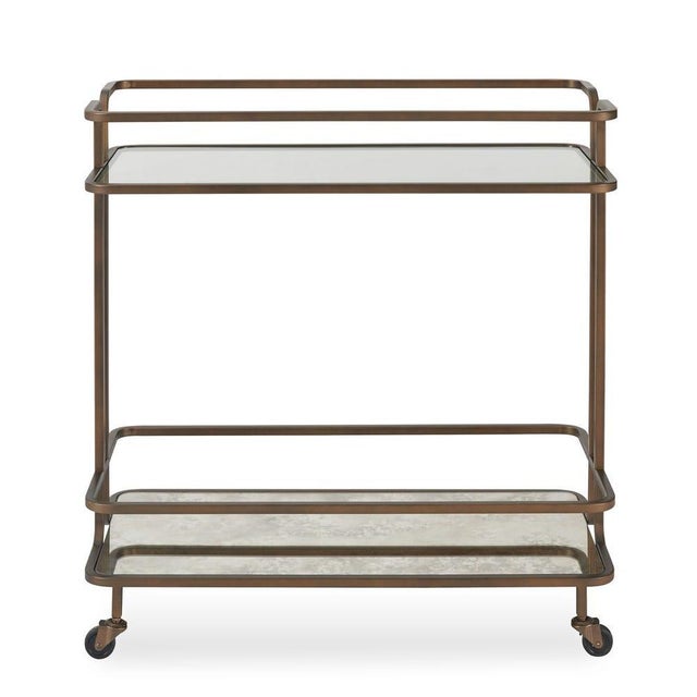 Glass New Classic Bar Cart For Sale - Image 7 of 8