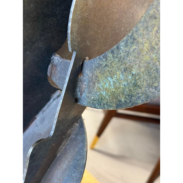 1991 Daniel Stolpe Abstract Iron Sculpture For Sale In Palm Springs - Image 6 of 18