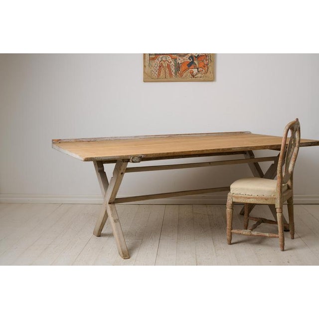 Swedish Country Desk in Pine For Sale - Image 4 of 13