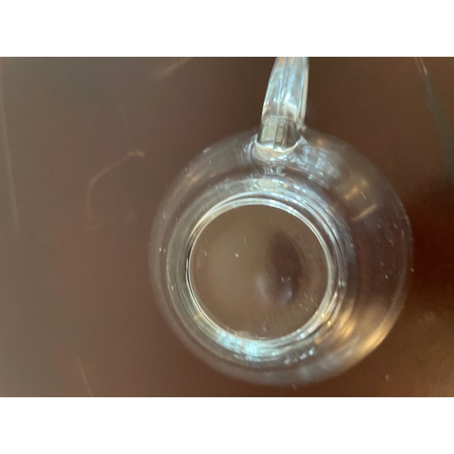 Glass 1990s Classique Clear Coupe Cup and Saucer Set by Arcoroc France - Set for 4 For Sale - Image 7 of 8