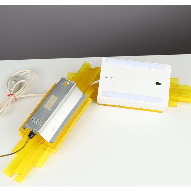 Acrylic Wall Lamps by Claus Bolby Cebo Industri, Denmark, 1970s, Set of 2 For Sale - Image 9 of 11