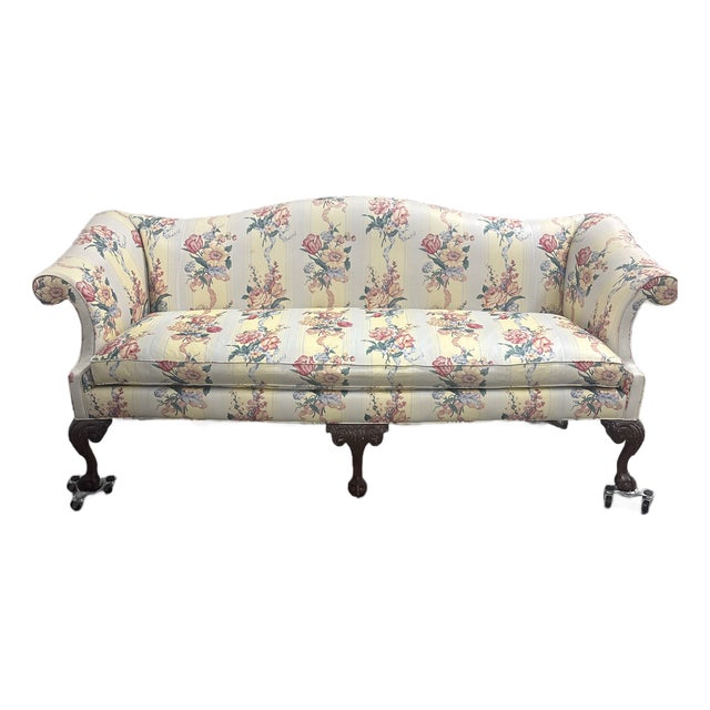 Traditional Floral Upholstered Sofa by Southwood Reproductions For Sale