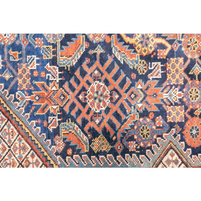 Antique Qashqai Rug 4'7'' x 6'3'' For Sale - Image 12 of 12