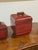 Red Glazed Ceramic Lidded Canisters, Set of Two For Sale - Image 8 of 12