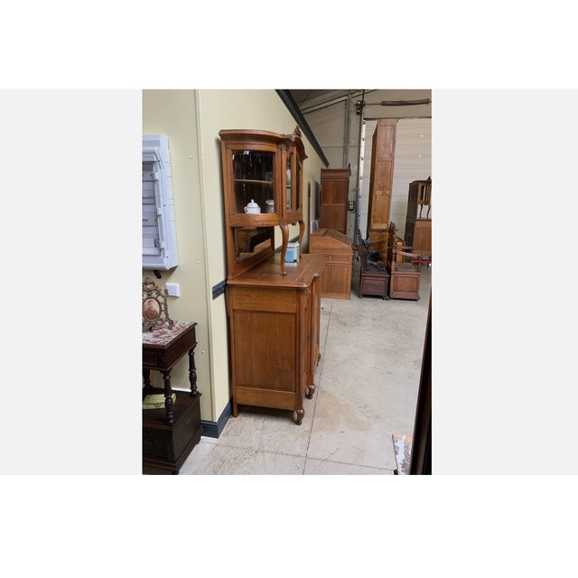 1920s Antique Art Nouveau Parquet Marquetry Buffet, 1920s For Sale - Image 5 of 9