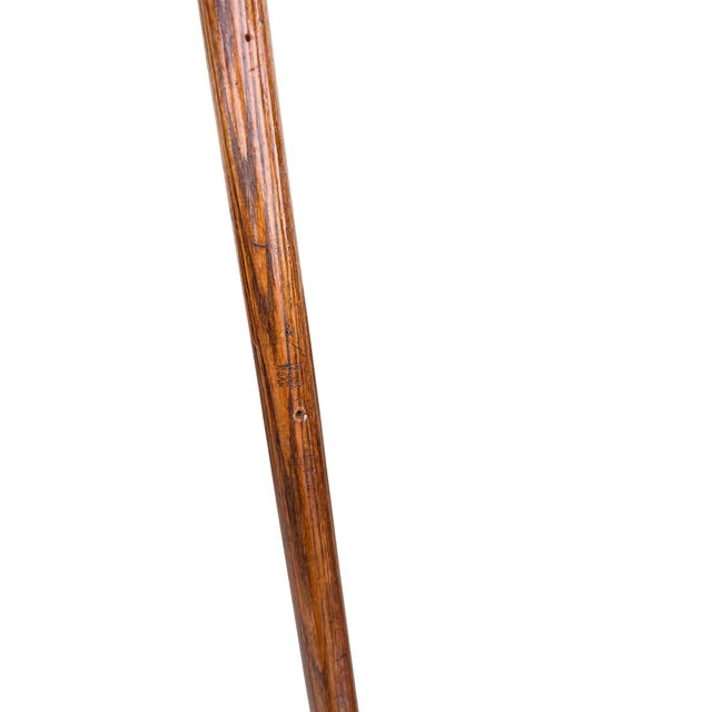 Brown Large Stick and Ball English Victorian Campaign Floor Easel in Turned Wood 1900s For Sale - Image 8 of 13