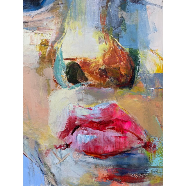 Contemporary Abstract Portrait Original Oil Painting For Sale In Atlanta - Image 6 of 12