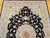 Fine Persian Tabriz Rug, Hand-Knotted Wool & Silk, Floral Pattern, Black & Ivory, 7x10 For Sale - Image 13 of 18