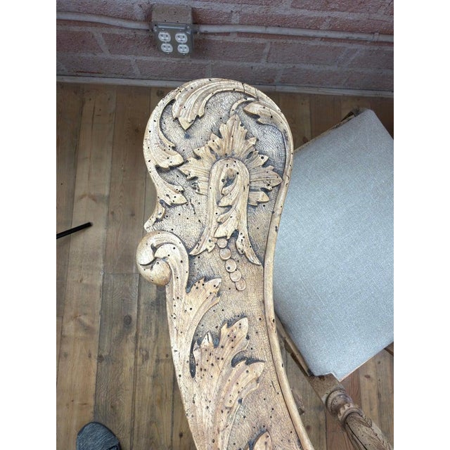 Linen 19th Century Italian Renaissance Venetian Tête-À-Tête Courting Bench W/ Cherubs For Sale - Image 8 of 18