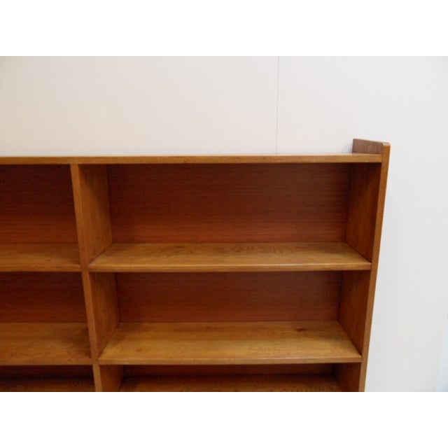 Vintage Dutch Oak Open Bookcase, 1950s, in Very Good conditions. Designed 1950 to 1959