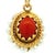 Italian Coral and Pearl Pendant in 18k Gold – Torre Del Greco, 1970s For Sale In Miami - Image 6 of 12