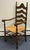 American Late 20th Century Early American Ladderback Dining Chairs - Set of 6 For Sale - Image 3 of 12