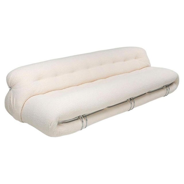 Modern Italian Soriana Three-Seater Sofa by Tobia Scarpa for Cassina For Sale - Image 13 of 13
