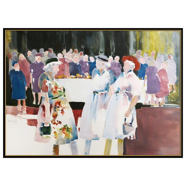Figurative Late 20th Century Ladies' Club, Jane Carter For Sale - Image 3 of 5