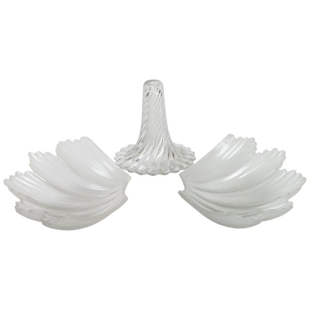 White 19th Century Crystal Element Cups and Bouquetière, Set of 3 For Sale - Image 8 of 8